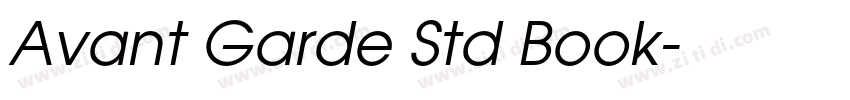 Avant Garde Std Book字体转换